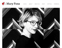 Tablet Screenshot of maryfons.com